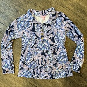 Lilly Pulitzer UPF 50 Captain Popover - Lilac Verbena Pop Up Coco Safari